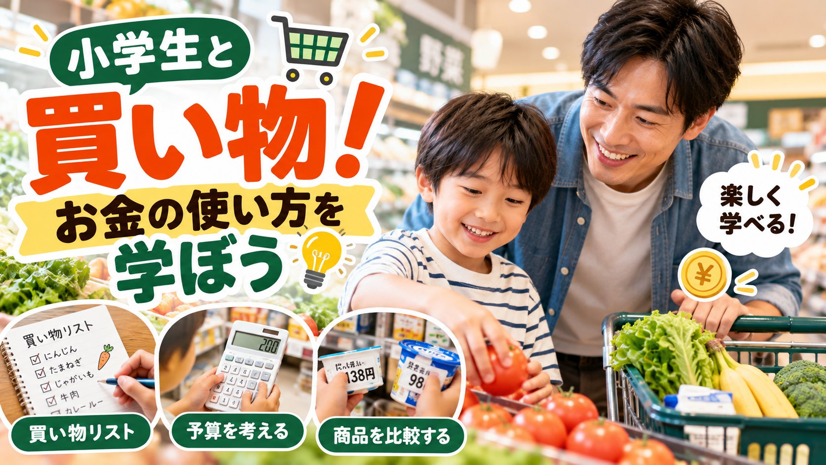 親子で楽しく学ぶ買い物術